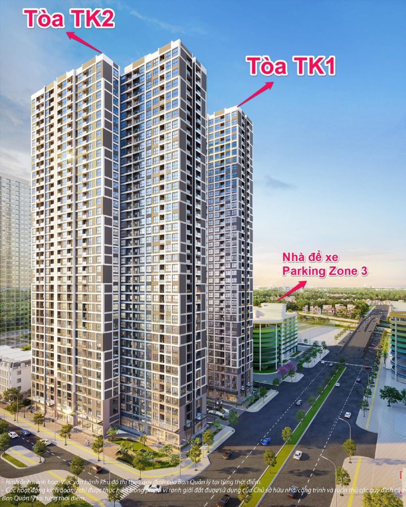 phối cảnh tòa tk2 the tonkin