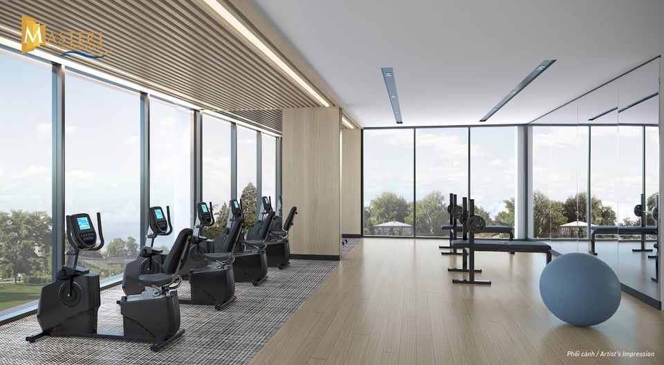 Phòng tập Gym và trung tâm thể thao độc quyền chỉ có tại tòa M2. 